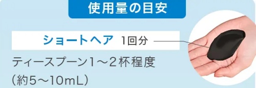 LPLP essence カラーシャンプー使い方（使用量の目安）